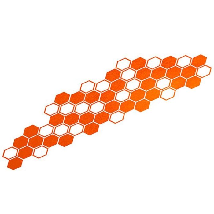 Pegatina Para El Coche Diseño Hexagon Naranja FO33963 1