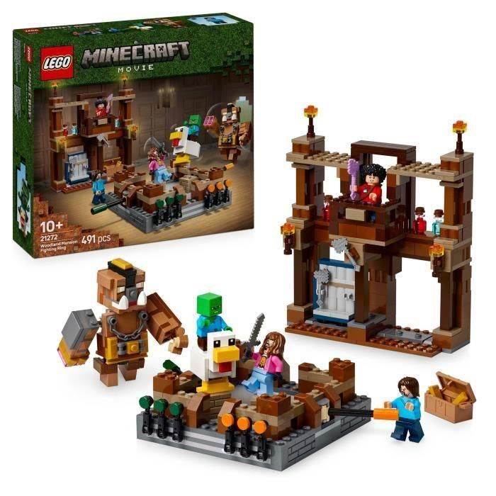 LEGO 21272 Minecraft The Woodland Manor Ring - Juego de construcción para niños a partir de 10 años
