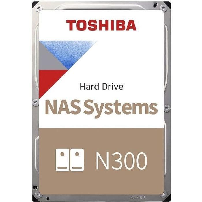 Disco duro interno - TOSHIBA - NAS N300 - 4TB - 7200 rpm - 3.5 (HDWG440EZSTA)