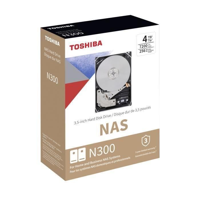 Disco Duro Toshiba NAS N300 7200 rpm 3,5" 4 TB 2