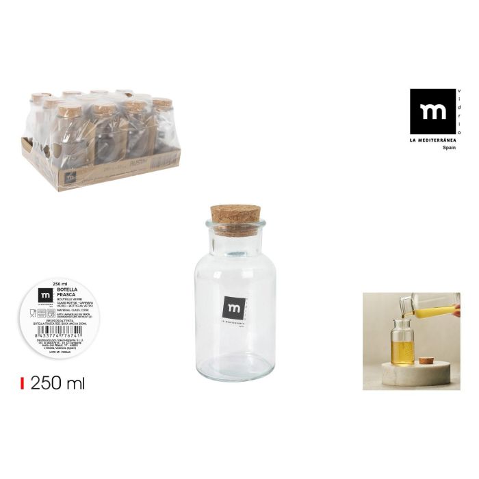 Botella Frasca Red Boca Ancha 250 ml - La Mediterranea (36 Unidades) Botella Frasca Red Boca Ancha 250 ml - La Mediterranea (36 Unidades)