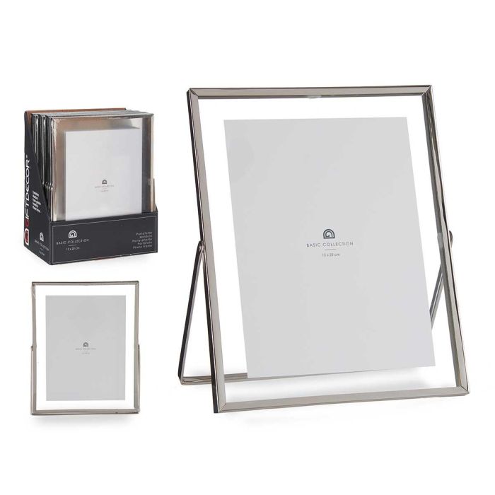 Marco Metal Plata 15x20 cm Giftdecor - Vidrio, Plástico, Metal (12 Unidades) Marco Metal Plata 15x20 cm Giftdecor - Vidrio, Plástico, Metal (12 Unidades)