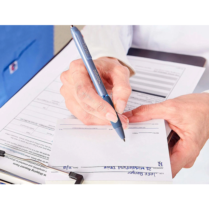 Sharpie Sgel Fashion Bolígrafo Tinta Azul Punta Media 0.7 mm Blanco Y Azul Celeste Surtidos (Set de 12) (Set de 12) 5 Sharpie Sgel Fashion Bolígrafo Tinta Azul Punta Media 0.7 mm Blanco Y Azul Celeste Surtidos (Set de 12) (Set de 12) 5