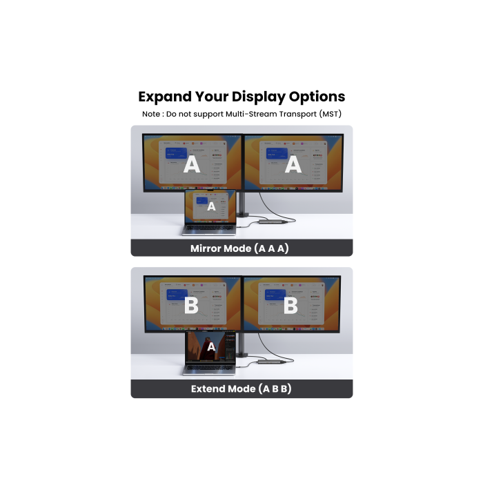 UGREEN 45520 Hub USB-C 11-en-1 a 3x USB-C/2x USB-A/HDMI/VGA/RJ45/SD/TF/3.5mm Gris 3