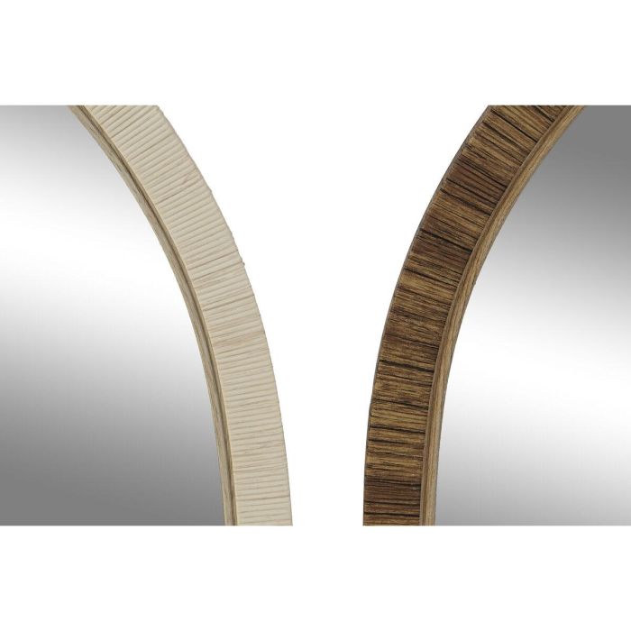 Espejo de pared Home ESPRIT Marrón Beige Natural Marfil Scandi 55 X 2 X 75 cm (4 Unidades) 3 Espejo de pared Home ESPRIT Marrón Beige Natural Marfil Scandi 55 X 2 X 75 cm (4 Unidades) 3