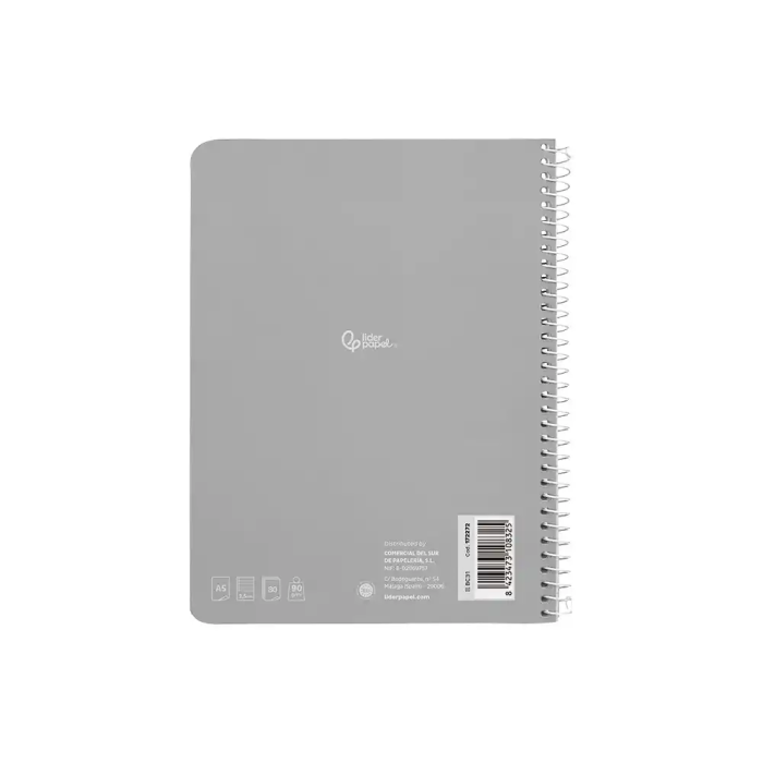 Liderpapel Cuaderno Espiral A5 Witty Tapa Dura 80 Hojas 90gr Pauta Estrecha Con Margen Colores Surtidos 3