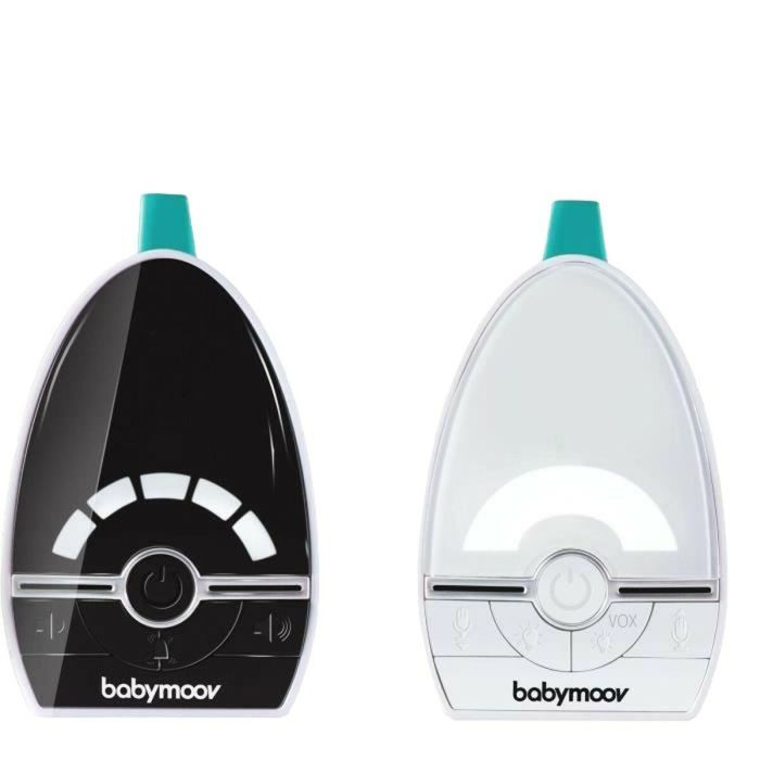 Babymoov Babyphone Audio Expert Care: Vigilabebés Digital 1000m, Tecnología Verde, VOX, Luz Noche, Alarmas Vibración.