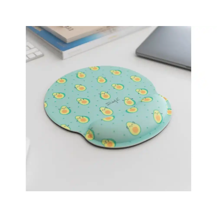 Wondee Alfombrilla de Ratón Ergonómica de Gel con Reposamuñecas, Diseño Aguacates, Antideslizante, Impermeable, 250x230 mm 2