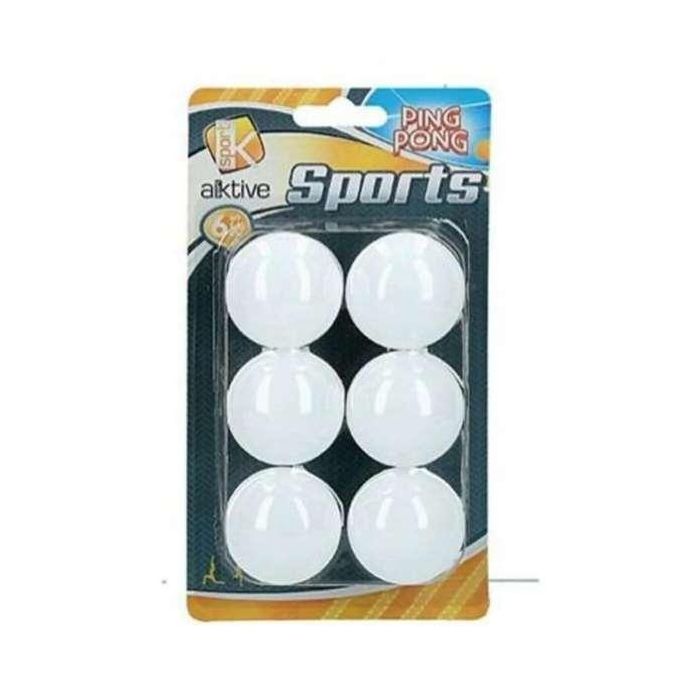 Aktive Sports Pelotas Ping Pong en Blister 6 Unidades 2