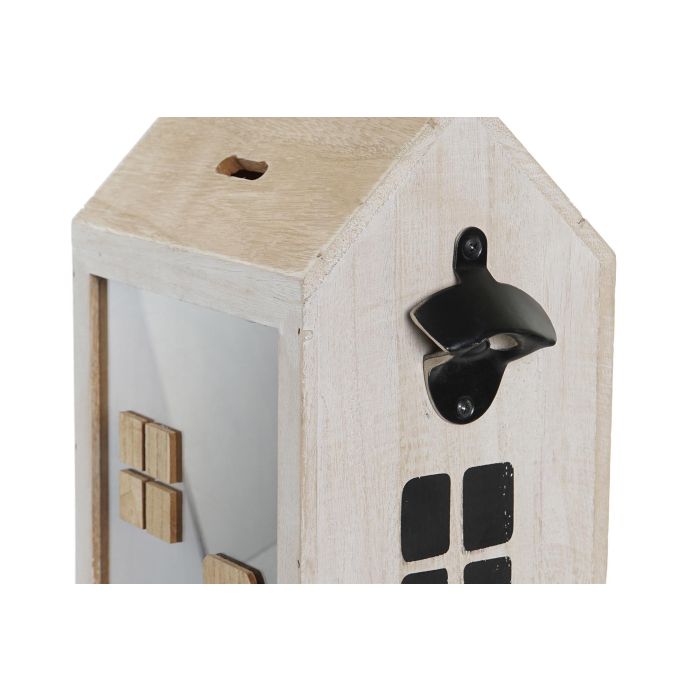 DKD Home Decor Abrebotellas Boho Blanco Natural Paulownia 15 x 29.5 x 20 cm (2 Unidades) 2