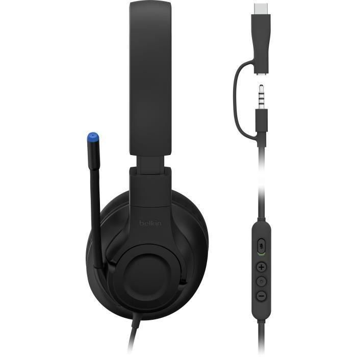 Belkin Auriculares con cable Inspire 745883928576 - Compatibles con Nintendo Switch 2 - Para niños - Negro 1
