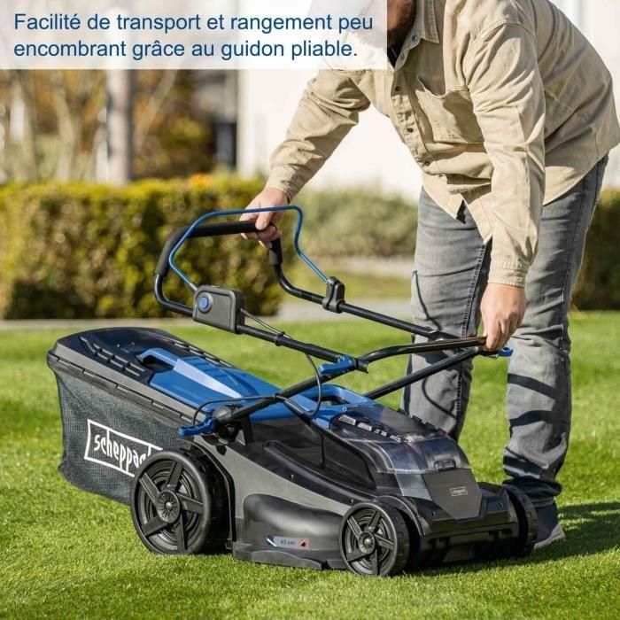 Cortacésped a batería - SCHEPPACH BC-MP430-X - 20V IXES - ancho de corte 43 cm - Mulching - sin batería ni cargador 5 Cortacésped a batería - SCHEPPACH BC-MP430-X - 20V IXES - ancho de corte 43 cm - Mulching - sin batería ni cargador 5