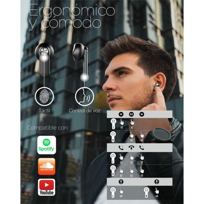 Auriculares Inalámbricos KSIX Leaf 2 Auriculares Inalámbricos KSIX Leaf 2