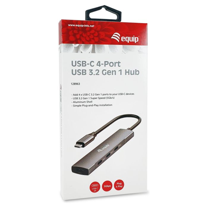 Equip Hub USB Tipo C 4 Puertos USB 3.2 Gen 1 5 Gb/s 128963 7