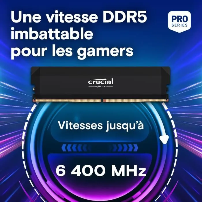 Crucial Pro Overclocking Edition DDR5 RAM para portátil - Kit 32 GB (2x16 GB) SO DIMM 262 pines 6000 MHz 5