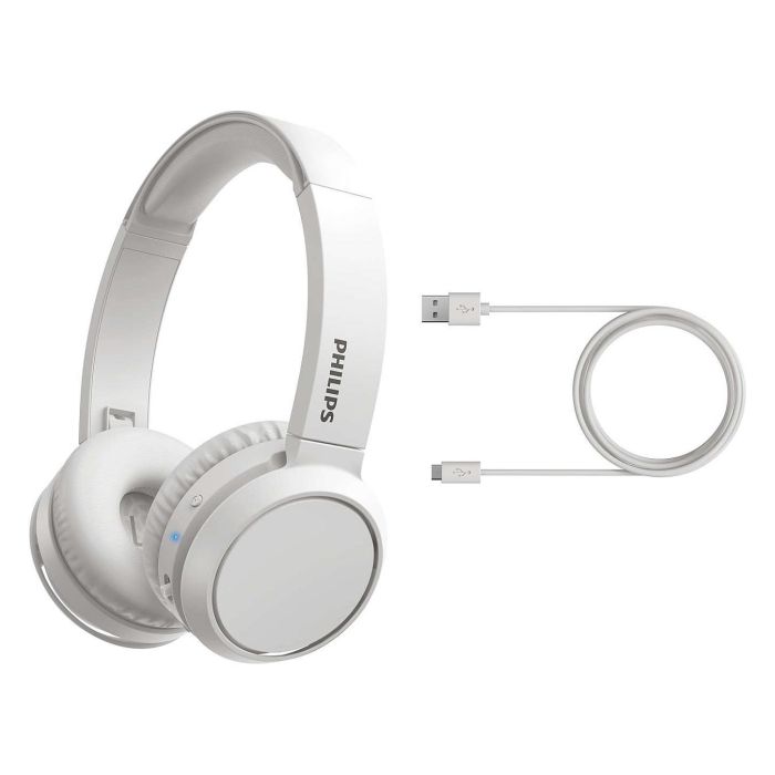 Philips Auriculares Inalámbricos Bluetooth TAH4205WT/00 con Micrófono Graves Potentes y 29 Horas de Reproducción Blanco Philips Auriculares Inalámbricos Bluetooth TAH4205WT/00 con Micrófono Graves Potentes y 29 Horas de Reproducción Blanco