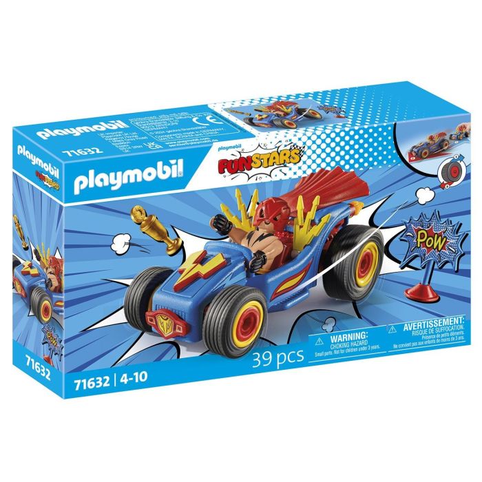 Playmobil 71632 Kart Racing Luchador Funstars para Carreras con Accesorios Rediseñables - Juguete de Velocidad para Niños +4 años Playmobil 71632 Kart Racing Luchador Funstars para Carreras con Accesorios Rediseñables - Juguete de Velocidad para Niños +4 años