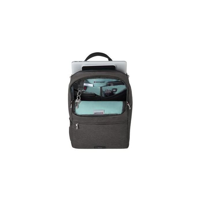 Wenger MX Reload Mochila para Portátil de 14 pulgadas con Compartimento para Tablet, Poliéster Gris 5