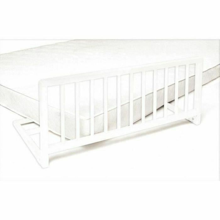 NIDALYS - Barra de cama blanca 120 cm - Estándar BS