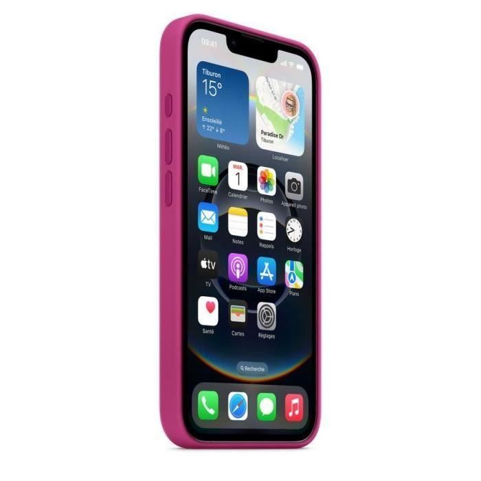 Apple MD3W4ZMA Funda de Silicona para iPhone 16E Fucsia 1