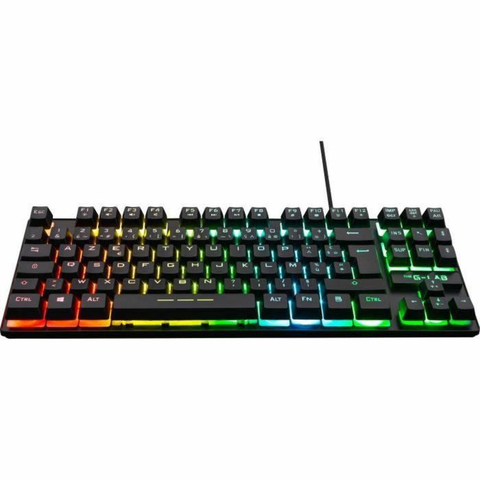The G-Lab Keyz CAESIUM-TKL Teclado Gaming AZERTY TKL Membrana Retroiluminado RGB Negro, Anti-Ghosting, Macros, Multiplataforma 1