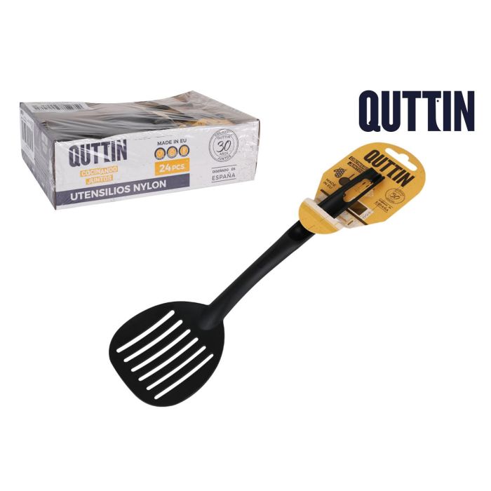 Quttin Espumadera de Nylon 33 x 10 cm Negra para Cocina (24 Unidades)