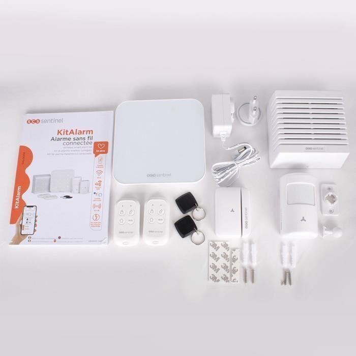 Alarma inalámbrica conectada Wi-Fi y GSM 4G - KitAlarm - SCS SENTINEL 3