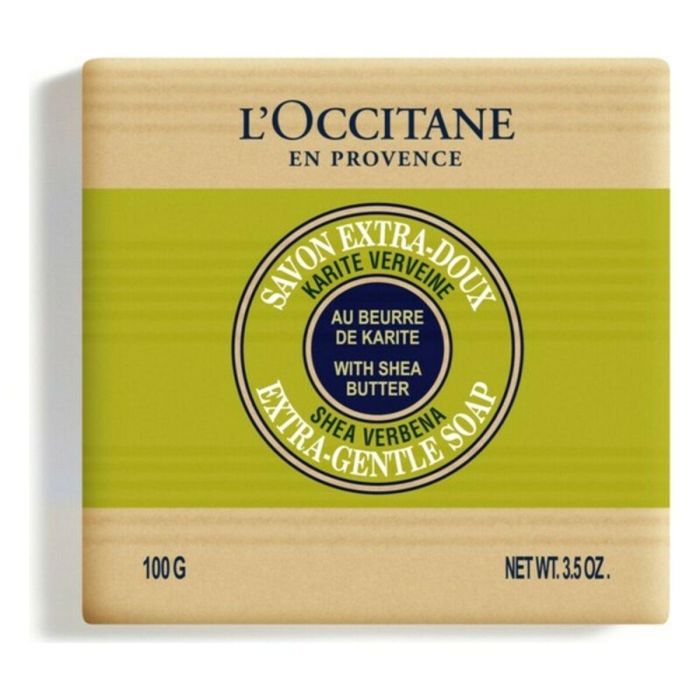 L'Occitane En Provence Jabón de Manos Pastilla Karité Verbena 100g. Nutrición Profunda, Regeneración y Suavidad Irresistible para Todo Tipo de Pieles