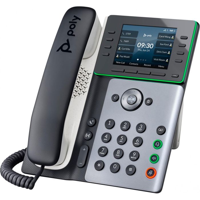 HP Poly Edge E350 IP Phone PoE, Terminal con cable, 8 líneas, Pantalla IPS 3.5", Gigabit Ethernet, Wi-Fi, Bluetooth 2 HP Poly Edge E350 IP Phone PoE, Terminal con cable, 8 líneas, Pantalla IPS 3.5", Gigabit Ethernet, Wi-Fi, Bluetooth 2