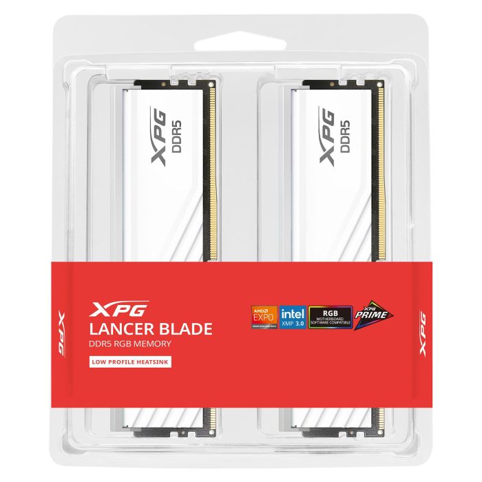 ADATA XPG Lancer Blade RGB 32 GB (2x16 GB) DDR5 6000 MHz DIMM Blanco - Intel XMP 3.0, AMD EXPO, AX5U6000C4816G-DTLABRWH 6 ADATA XPG Lancer Blade RGB 32 GB (2x16 GB) DDR5 6000 MHz DIMM Blanco - Intel XMP 3.0, AMD EXPO, AX5U6000C4816G-DTLABRWH 6