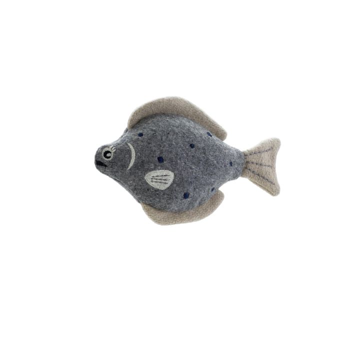 Hunter Skagen Pez M Juguete Peluche para Perros Pequeños y Medianos - 100% Reciclado, Sin Sonido, Lavable, Gris 2