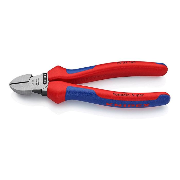 Knipex Alicates de corte diagonal 7002160, 160 mm filo con bisel, 165x53x21mm Knipex Alicates de corte diagonal 7002160, 160 mm filo con bisel, 165x53x21mm