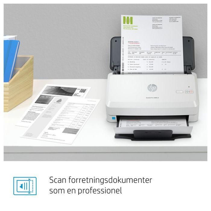 HP 3000 s4 ScanJet Pro Escáner de Alimentación de Hojas, Rápido 40 ppm/80 ipm, ADF 50 Páginas, Ideal para 4.000 Páginas al Día 5