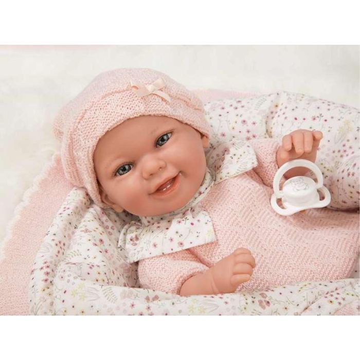 Muñecas Arias Muñeca Elegance Babyto Rosa c/Manta (Muñeco de Peso) 35 cm 3