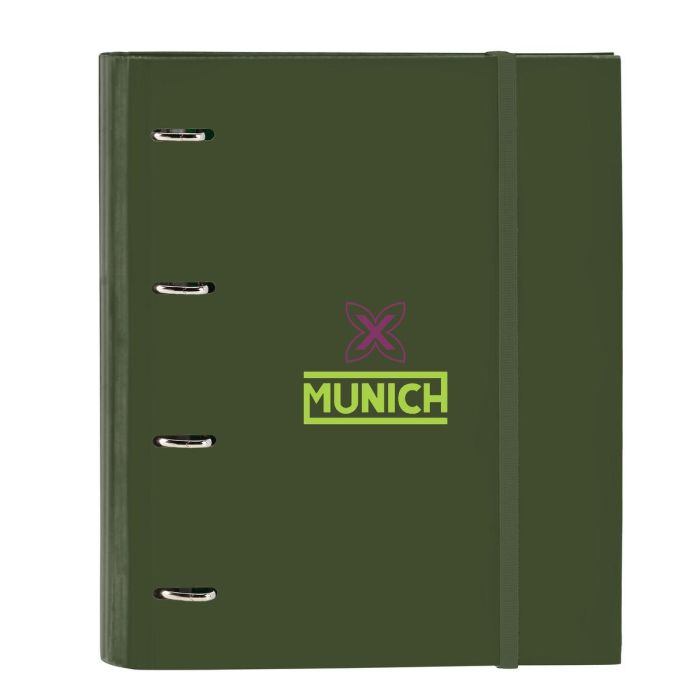 Carpeta de anillas Munich Bright khaki Verde 27 x 32 x 3.5 cm 0 Carpeta de anillas Munich Bright khaki Verde 27 x 32 x 3.5 cm 0