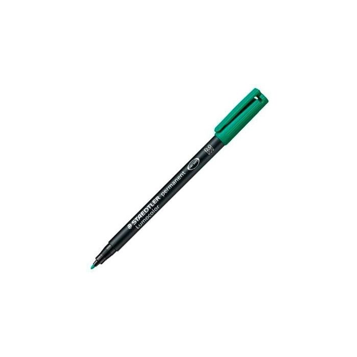 Staedtler Rotulador Permanente Lumocolor 317-5 M Verde (10 Unidades) (10 Unidades)