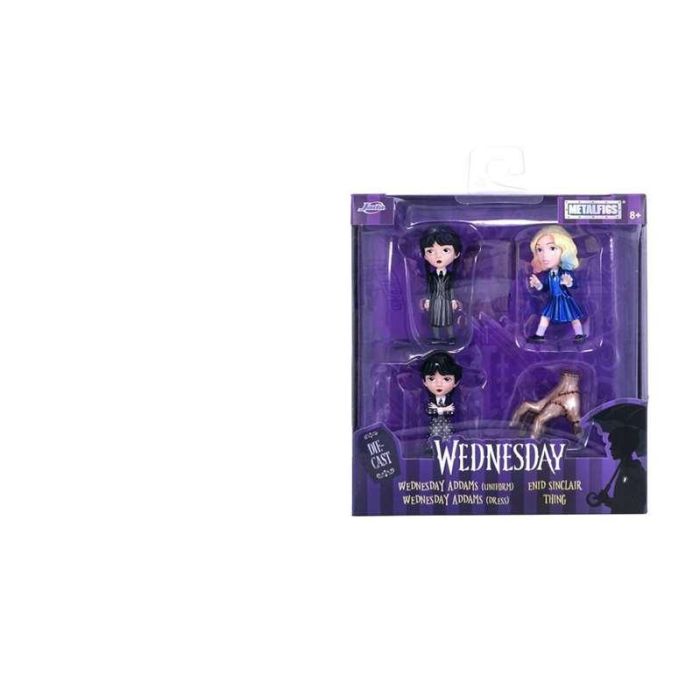 Set de 4 figuras metal miércoles 7 cm 1 Set de 4 figuras metal miércoles 7 cm 1