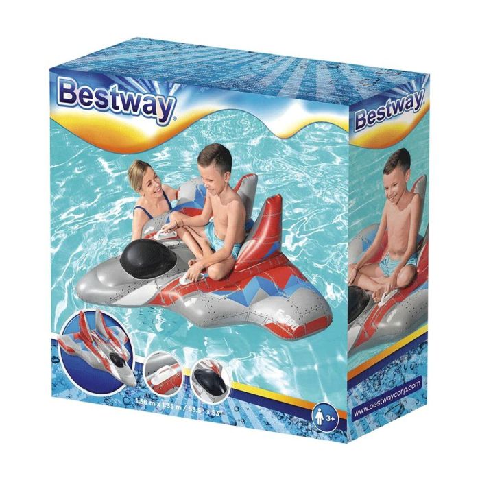 Bestway Figura Hinchable Nave Espacial con Asas 136x135 cm +3 Años Playa y Piscina 41443 10