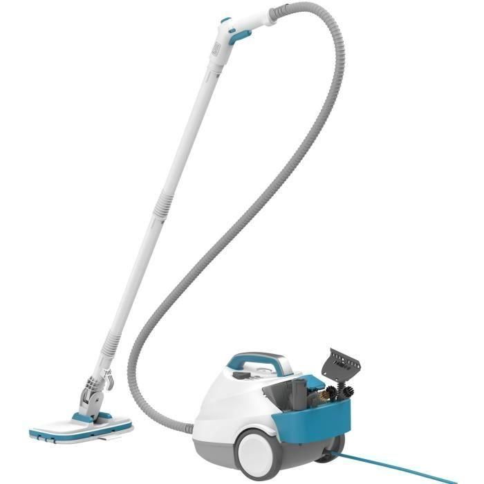 BLACK+DECKER - BHSMP2314-QS - Limpiador a vapor trineo multifunción 2300W - Depósito: 1,2L - Cable: 8m - 14 accesorios 1 BLACK+DECKER - BHSMP2314-QS - Limpiador a vapor trineo multifunción 2300W - Depósito: 1,2L - Cable: 8m - 14 accesorios 1