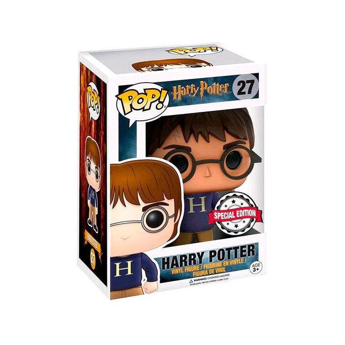 FUNKO Figura POP Harry Potter Sweater Exclusive Vinilo 9cm Caja Regalo FUNKO Figura POP Harry Potter Sweater Exclusive Vinilo 9cm Caja Regalo