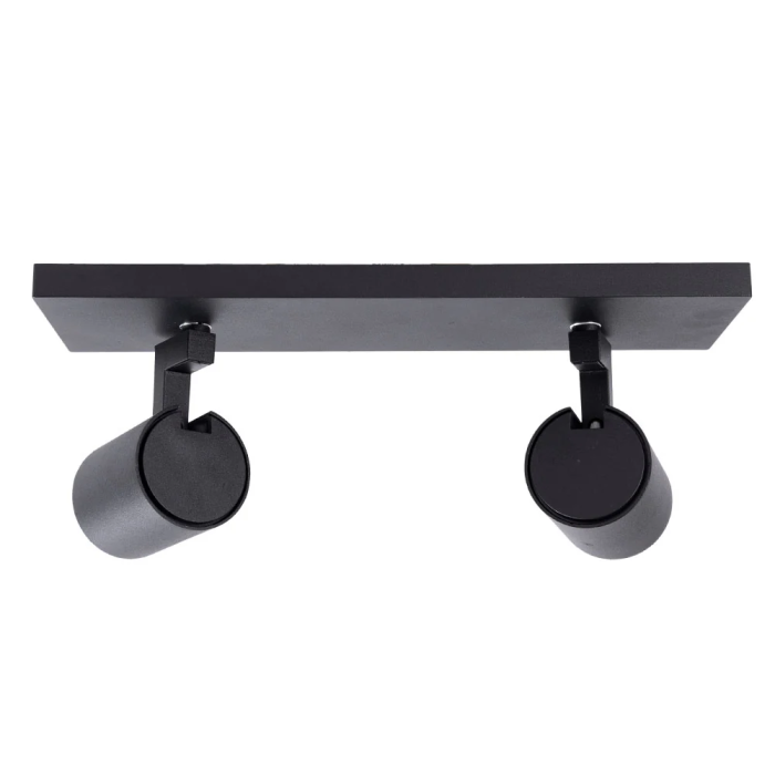 Lumiastra Aplique de Pared LUM-P2GU10-B Orientable Aluminio 2xGU10 Interior