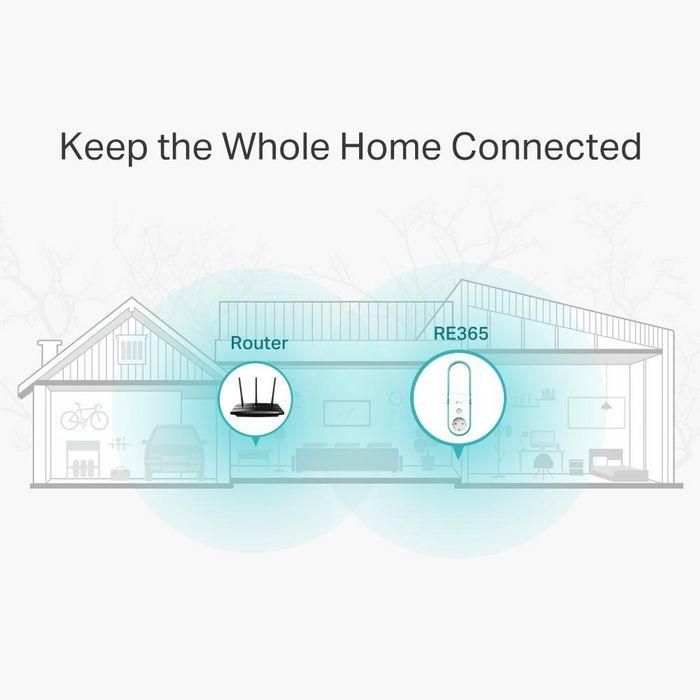 TP-Link RE365 Repetidor de Red Wi-Fi Doble Banda AC1200 Blanco 867Mbit/s Extensor de Cobertura 3 TP-Link RE365 Repetidor de Red Wi-Fi Doble Banda AC1200 Blanco 867Mbit/s Extensor de Cobertura 3