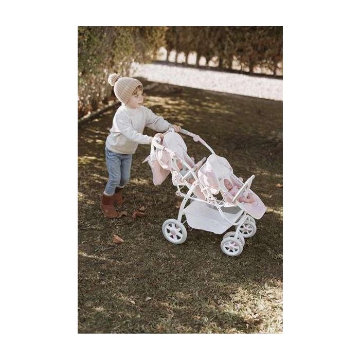 Muñecas Arias Coche Gemelar Universe 45x70x73 cm con Bolso 24