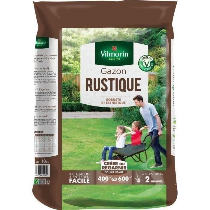 Vilmorin VIL3182670261282 - Semillas de Césped Resistente 10 kg 1