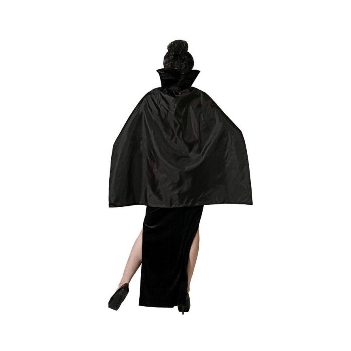Disfraz Vampiresa Con Capa Negro Mujer Adulto XL 2 Disfraz Vampiresa Con Capa Negro Mujer Adulto XL 2