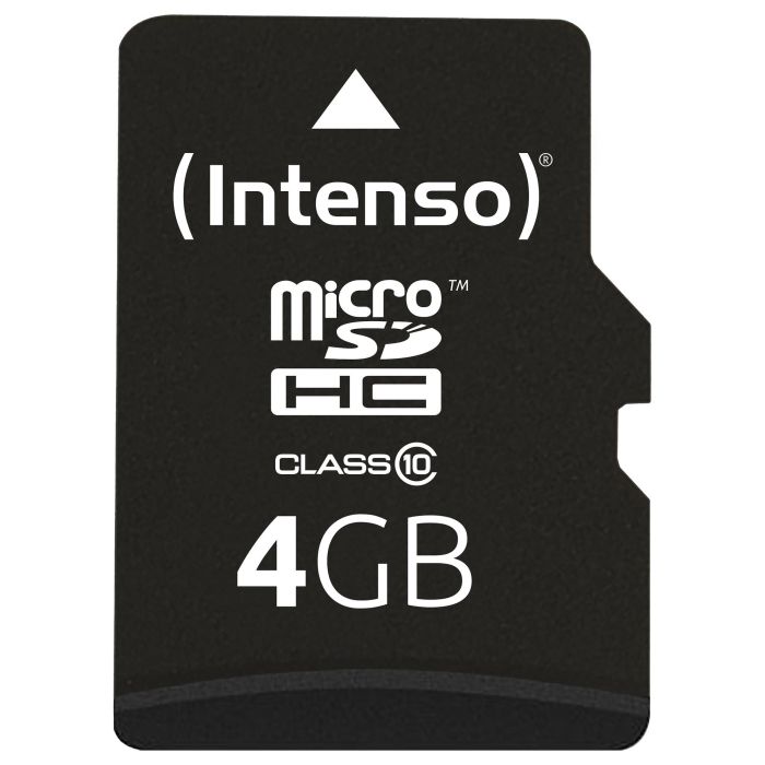 Intenso 3413450 Tarjeta MicroSDHC de 4GB Clase 10 25MB/s con Adaptador SD 1