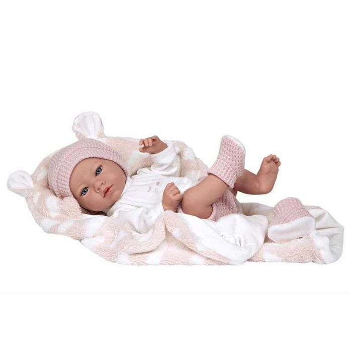 Muñeca elegance 38 cm aria rosa c/ manta (muñeco de peso) (cuerpo vinyl, sexo niña) 26 Muñeca elegance 38 cm aria rosa c/ manta (muñeco de peso) (cuerpo vinyl, sexo niña) 26