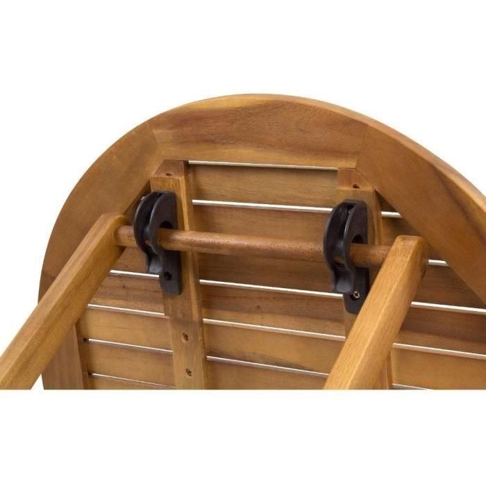 Silla de Jardín Fieldmann Marrón Metal 3