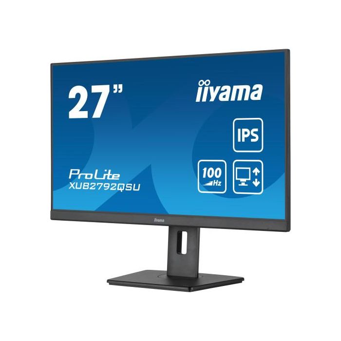 Iiyama ProLite XUB2792QSU-B6 Monitor PC 27" 2560 x 1440 Full HD LED Negro 0.4ms 100Hz IPS AMD FreeSync 4