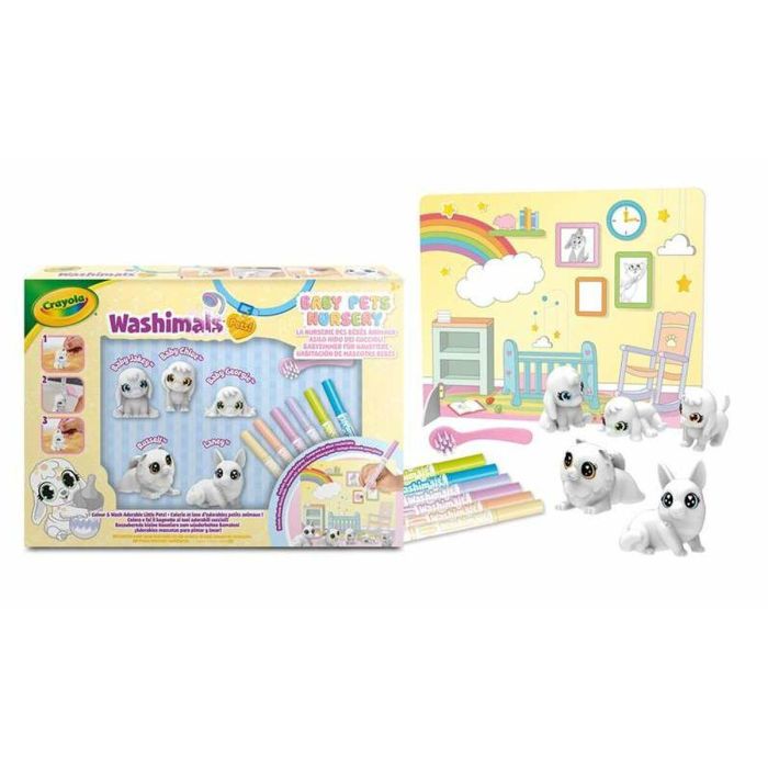 Colorear - CRAYOLA - Washimals Baby Pets Nursery Pack - ¡Familia lavable para colorear! niños de 3 años 1